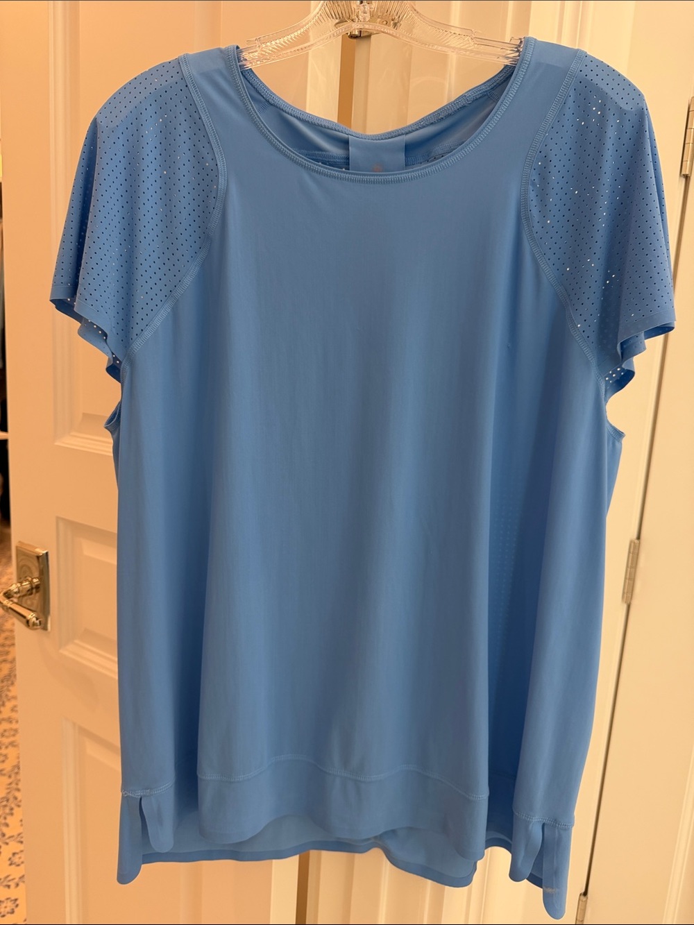 Sweaty Betty Sky Blue Short Sleeve Athletic Top